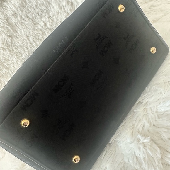 MCM Black Satchel Boston Bag - Picture 3 of 13